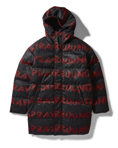 SG GRAFFITI PUFFER JACKET BLACK