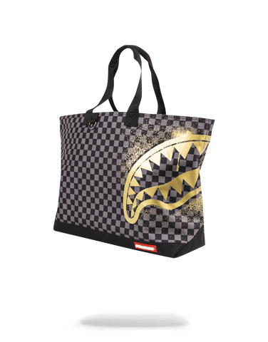 SHARKS IN PARIS GOLD STENCIL TOTE