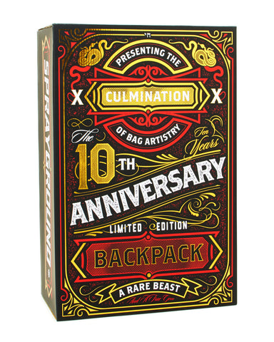 THE 10 YEAR HUSTLE BACKPACK. MYSTERY BOX. NUMBERED 1 OF 100