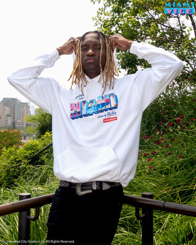 MIAMI VICE HOODY (WHITE)