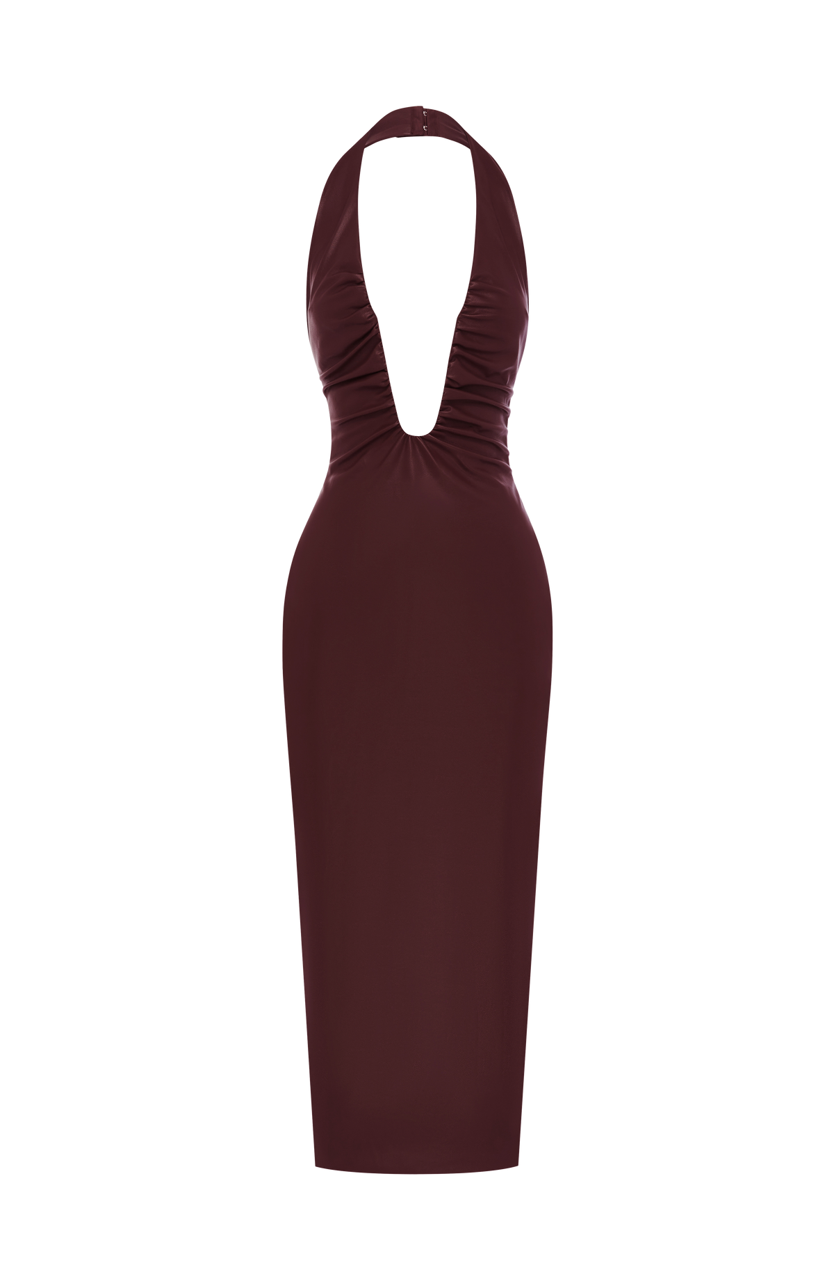 Ainsley Midi Dress - Burgundy