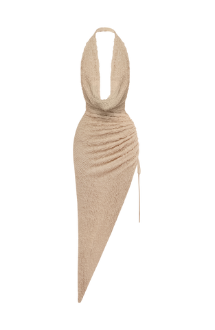Airla Midi Dress - Beige