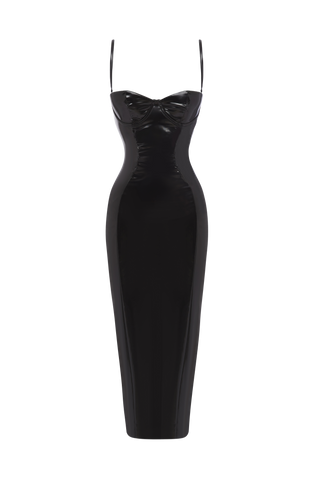 Amala Midi Dress - Black