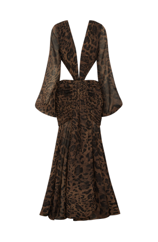 Andrina Maxi Dress - Leopard Print