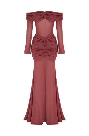 Arlena Maxi Dress - Rose Brown