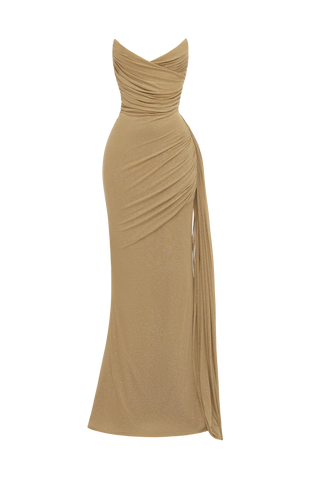 Ashika Maxi Dress - Gold Sparkle