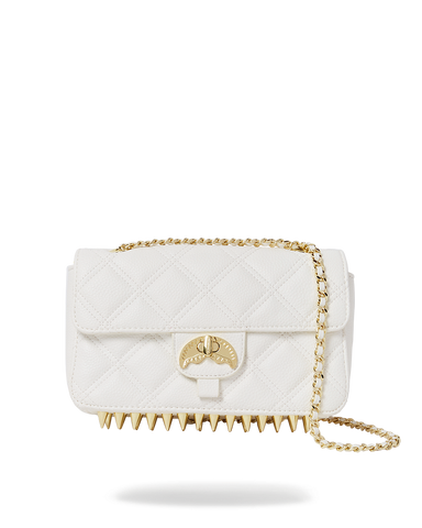 RIVIERA LE BLANC GOLD CHAIN SHARK HANDBAG