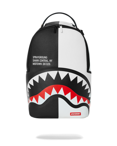 SHARK CENTRAL SPLIT BACKPACK BLK/WHT (DLXV)