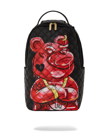 QUILT HAND PAINTED DIABLO BEAR BACKPACK (DLXV)
