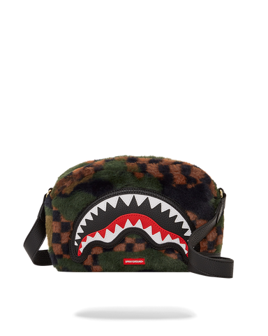 BIG SKY FUR SHARK MESSENGER BRICK BAG