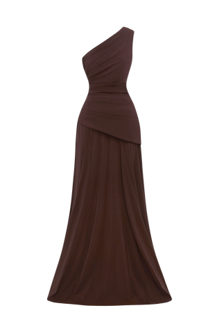 Bianca Maxi Dress - Plum Brown