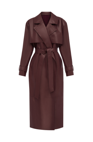 Bridget Trench Coat - Plum
