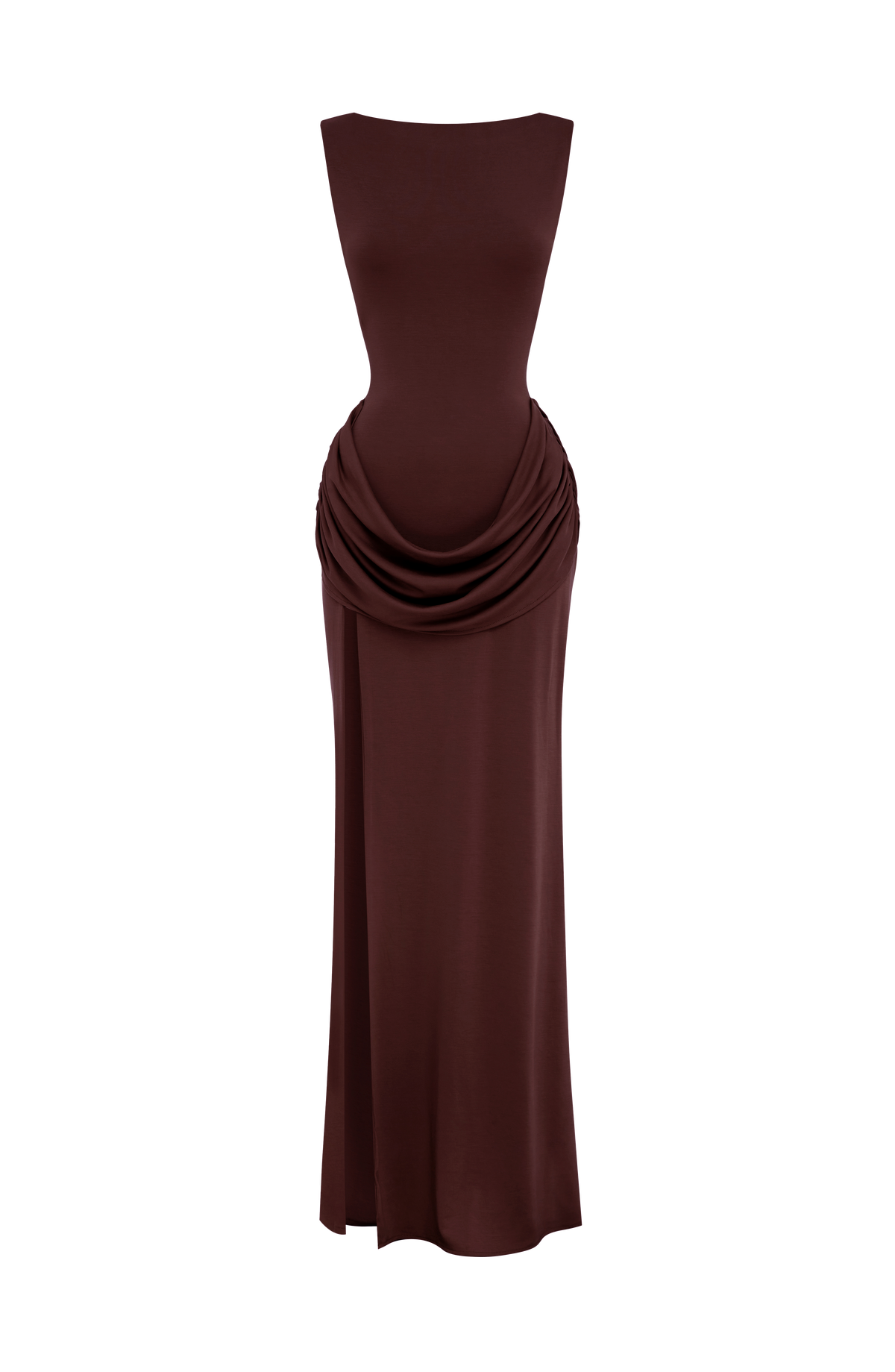 Bruna Maxi Dress - Plum Brown