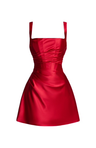 Calanthe Mini Dress - Red