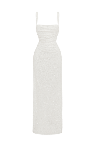 Calanthe Maxi Dress - Ivory Sparkle