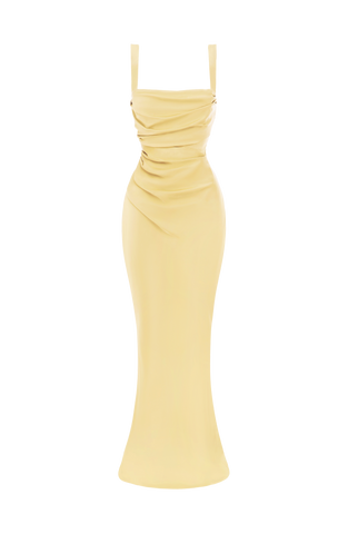 Calanthe Maxi Dress - Lemon