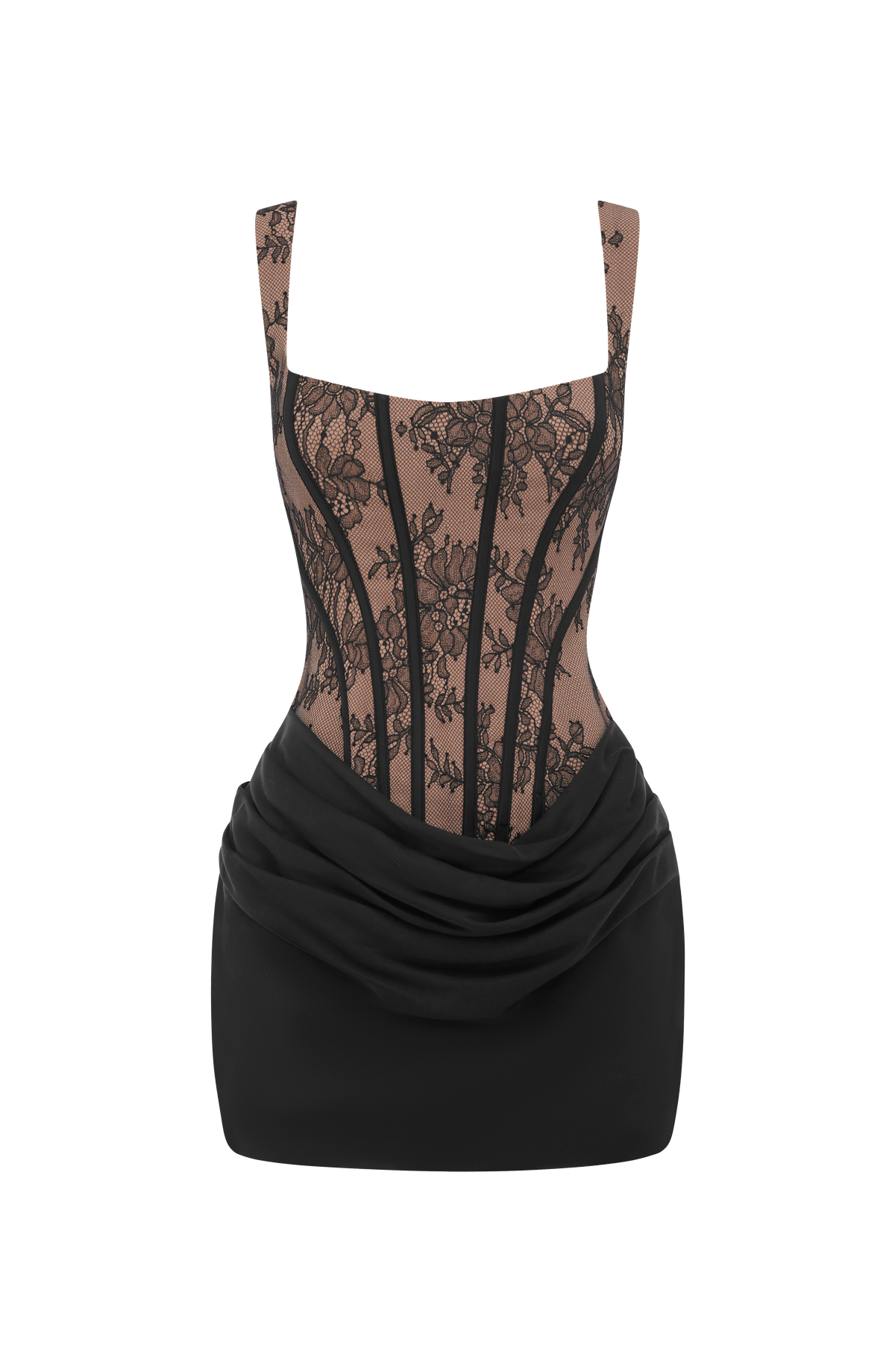 Cornelia Mini Dress - Black Lace
