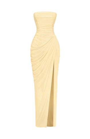 Cyra Maxi Dress - Lemon