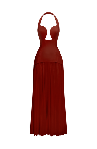 Cyrene Maxi Dress - Deep Rust