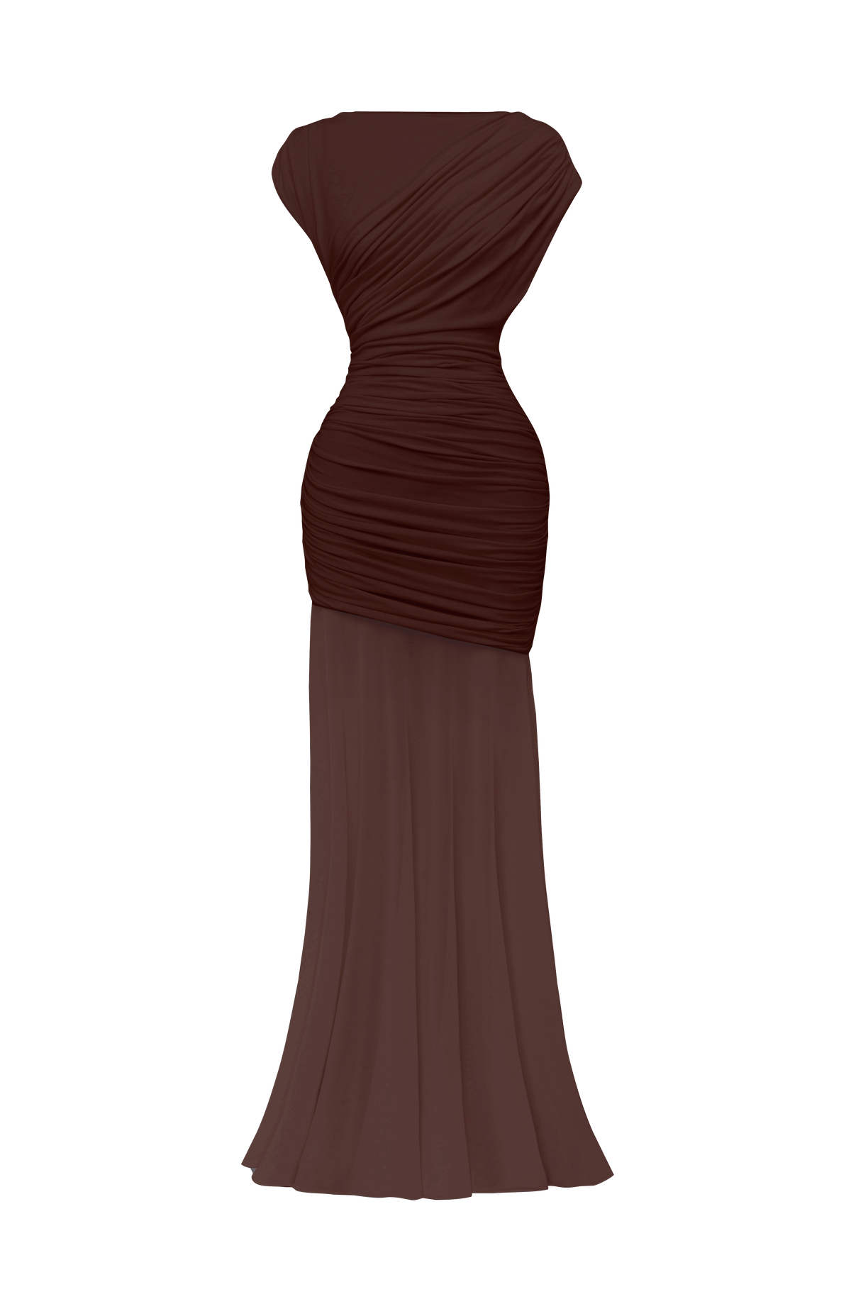 Demelza Maxi Dress - Plum Brown
