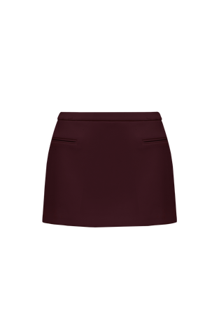 Edna Mini Skirt - Plum