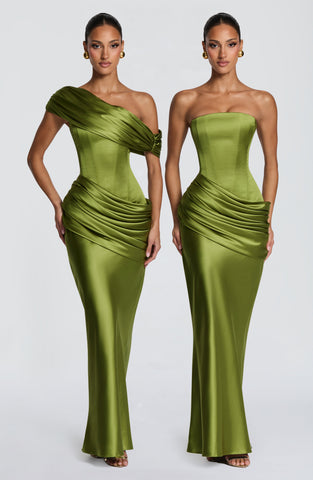 Ella Maxi Dress - Olive
