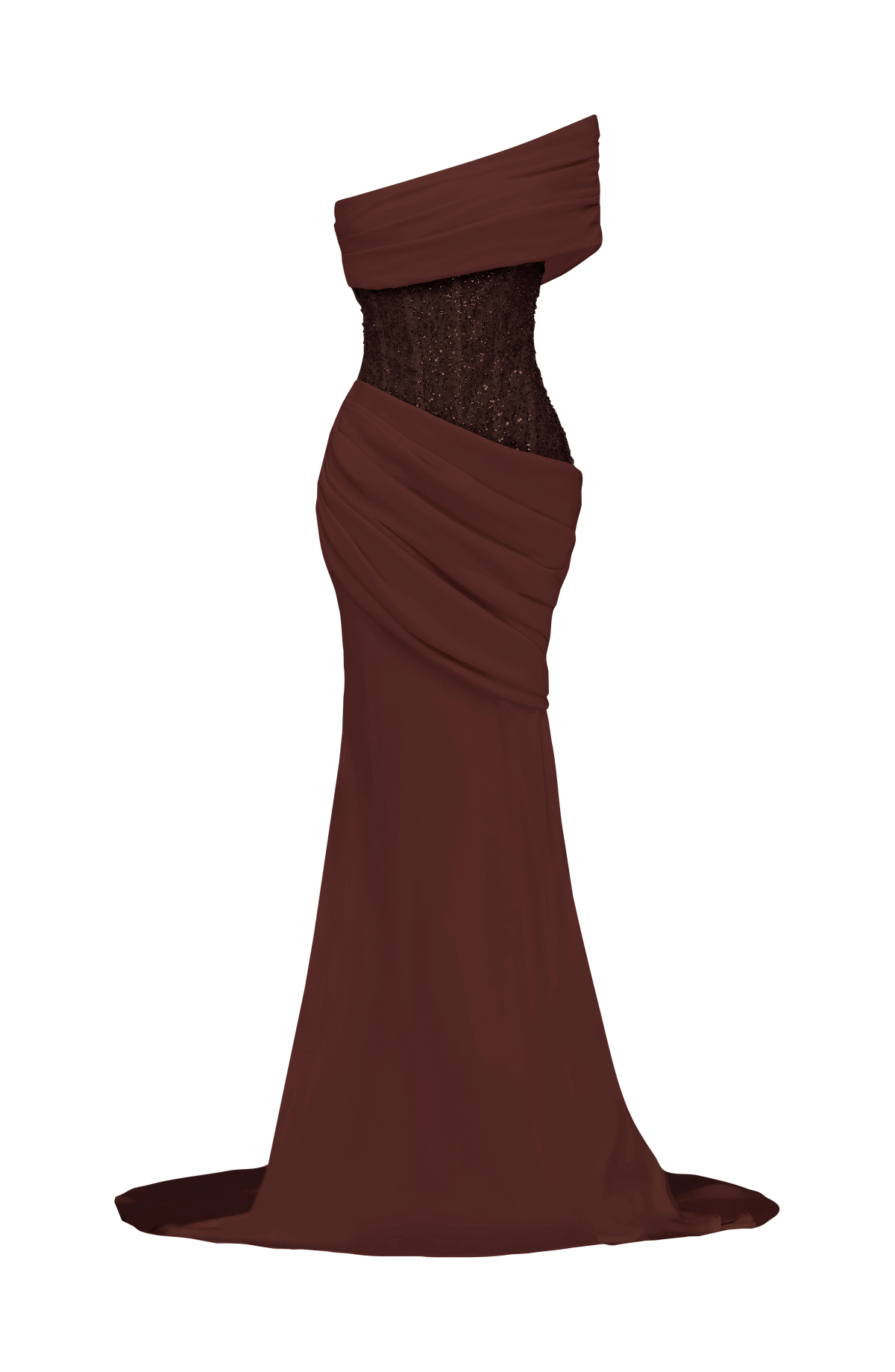 Ellora Gown - Plum Brown