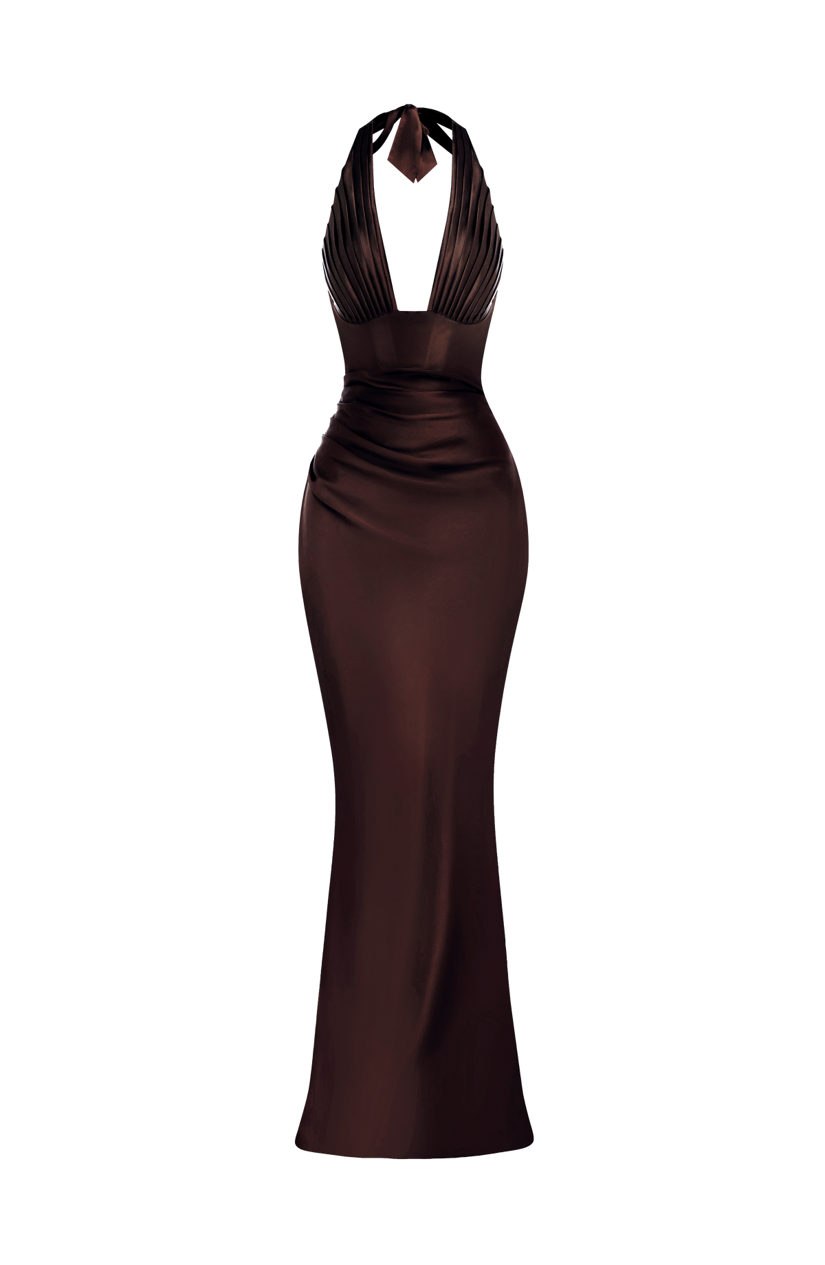 Elowen Maxi Dress - Plum Brown