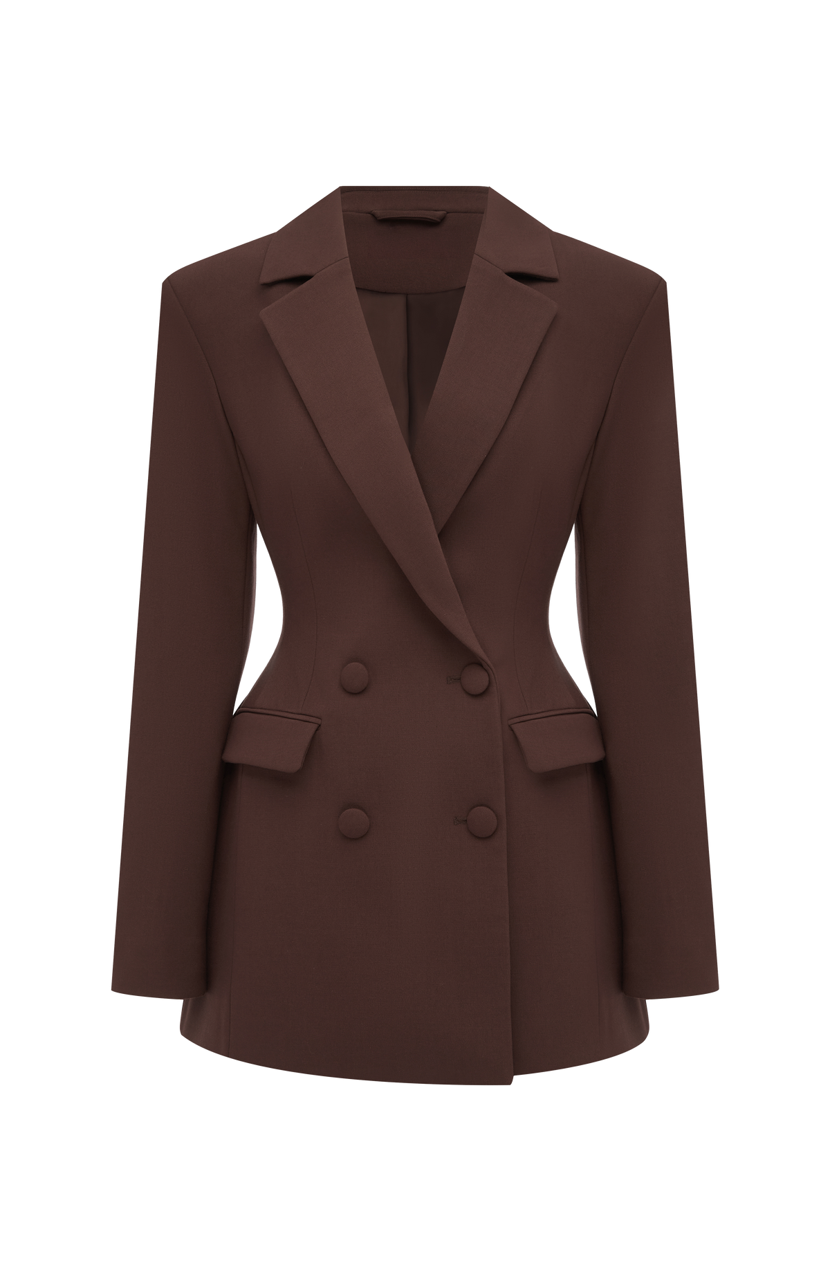 Elvira Mini Dress - Plum Brown