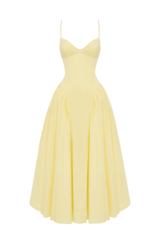 Emerson Midi Dress - Lemon