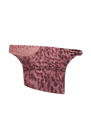 Eva Top - Magenta Orchid Print