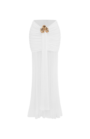 Fae Maxi Skirt - White