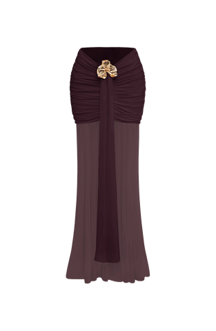 Fae Maxi Skirt - Plum