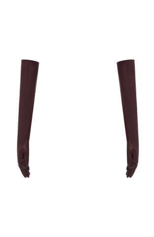 Frankie Gloves - Plum Brown