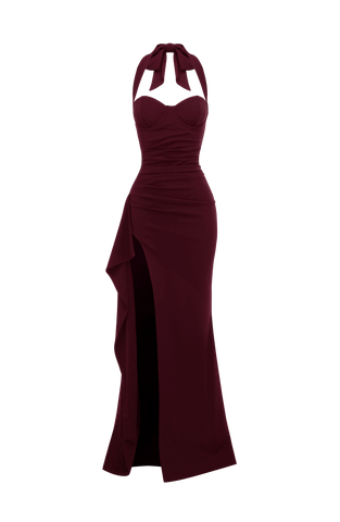 Genette Maxi Dress - Cherry Lacquer