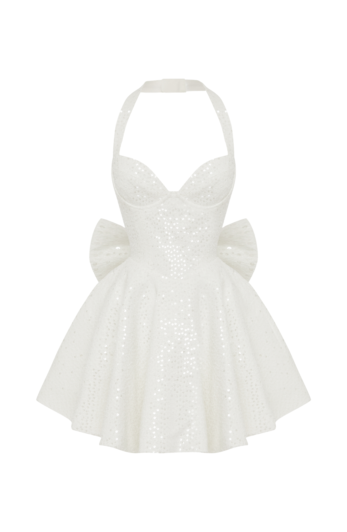Georgette Mini Dress - Ivory