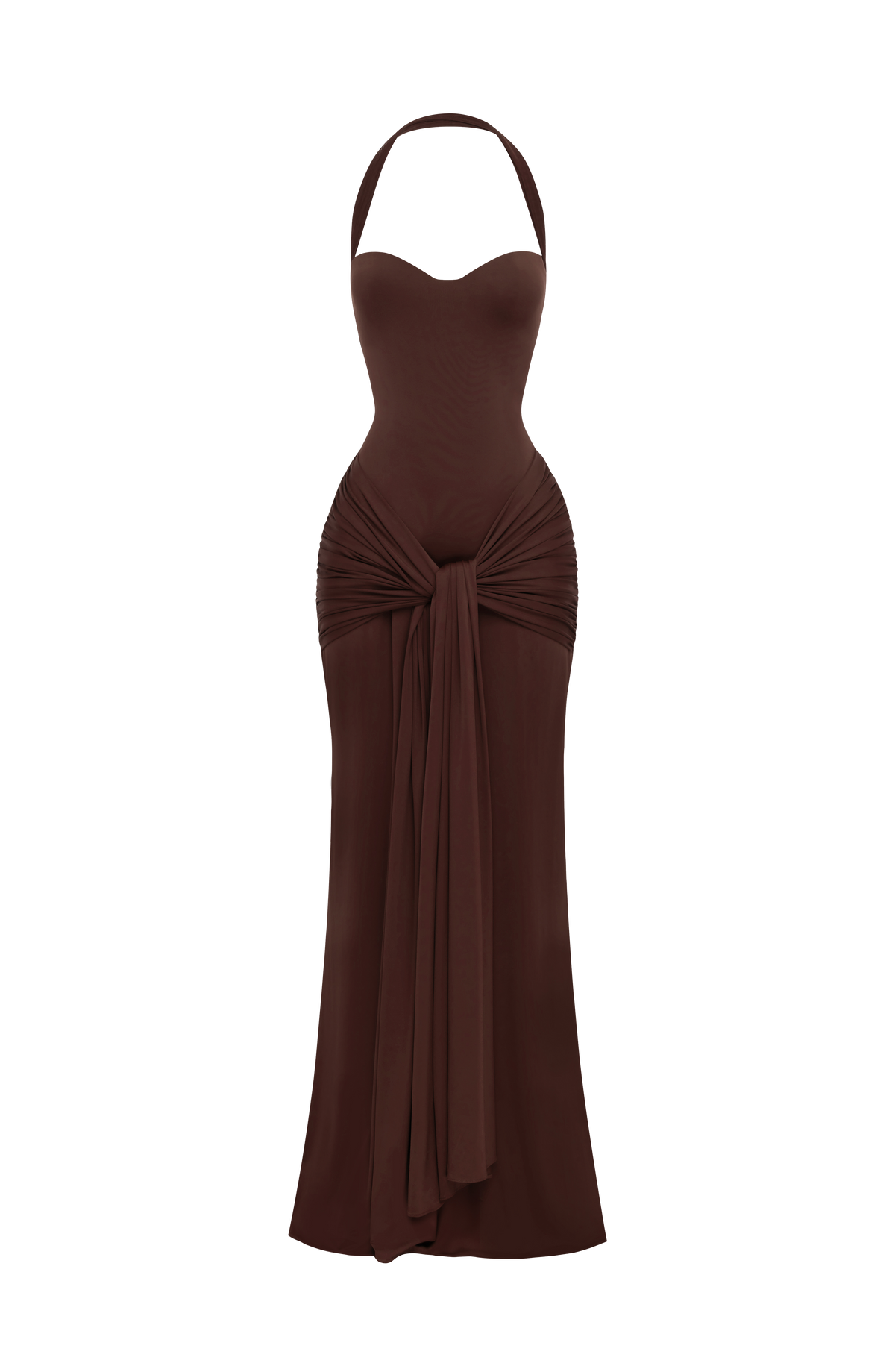 Gia Maxi Dress - Plum Brown