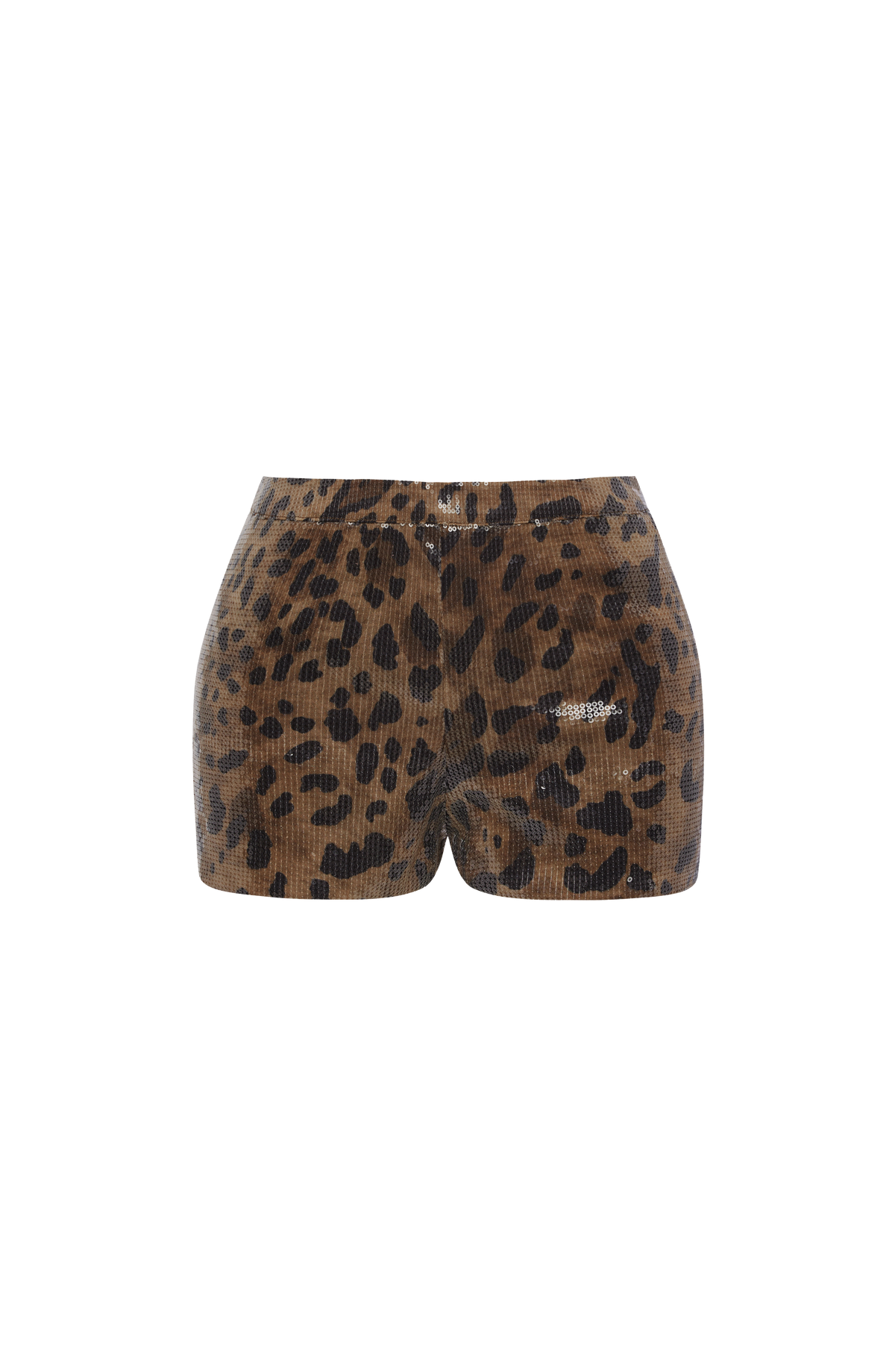 Goldie Shorts - Sequin Leopard Print