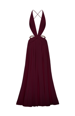 Indianna Maxi Dress - Cherry Lacquer