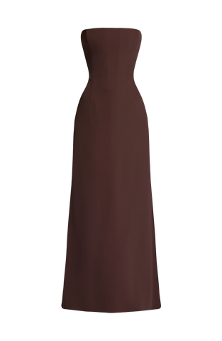 Irmina Maxi Dress - Plum Brown