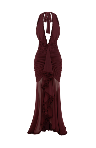 Janessa Maxi Dress - Cherry Lacquer