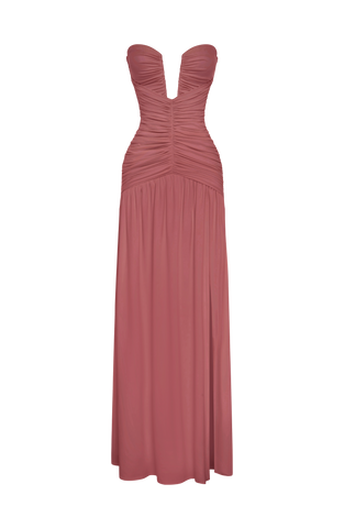 Junia Maxi Dress - Rose Brown
