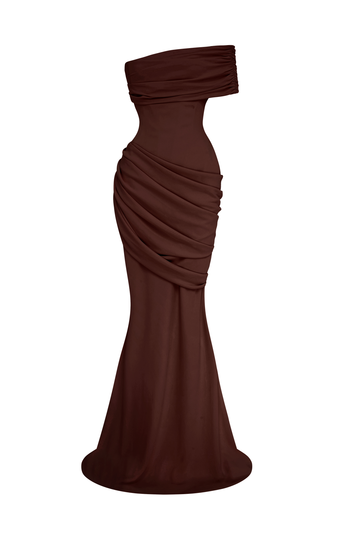 Kasia Gown - Plum Brown