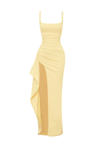 Katana Maxi Dress - Lemon
