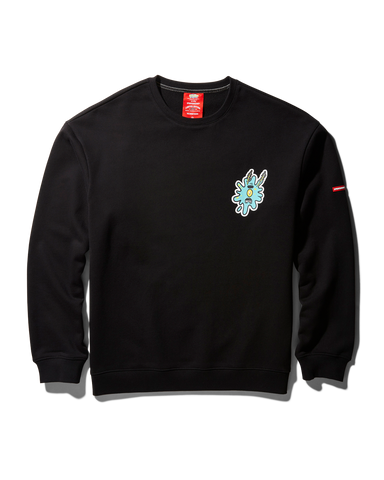 SPONGEBOB SPLAT PULLOVER SWEATER (BLACK)