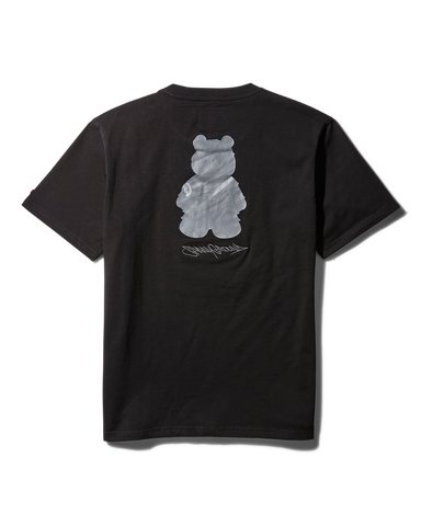 SHORT SLEEVE GRAPHIC MONEY BEAR T-SHIRT (BLACK)