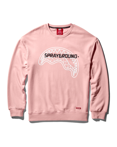 SPRAYGROUND PULLOVER CREW NECK SWEATSHIRT (PINK)