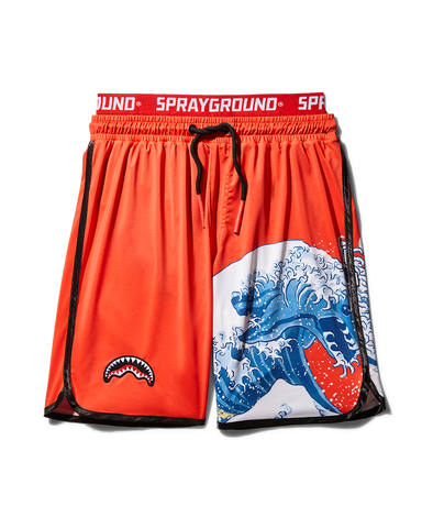JAPAN WAVE CORTO SWIM TRUNKS (RED)