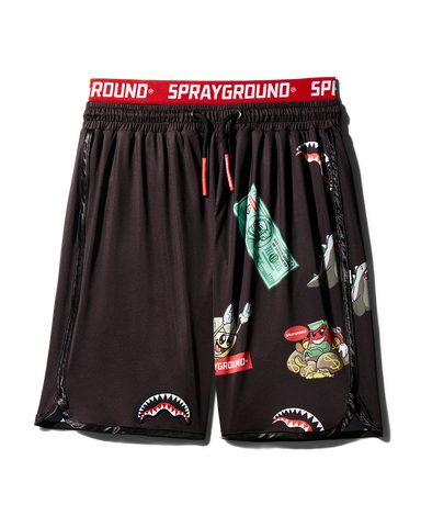 PATCH ALL-IN CORTO SWIM TRUNKS (BLACK)