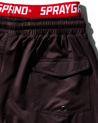 PATCH ALL-IN CORTO SWIM TRUNKS (BLACK)